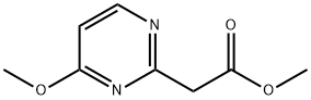 4-methoxy-2-Pyrimidineacetic acid methyl ester 化学構造式