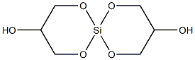 1,5,7,11-Tetraoxa-6-silaspiro[5.5]undecane-3,9-diol 结构式