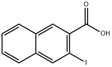 3-ヨード-2-ナフトエ酸 化学構造式