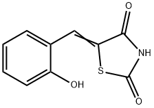 5-(2-HYDROXY-BENZYLIDENE)-THIAZOLIDINE-2,4-DIONE 化学構造式