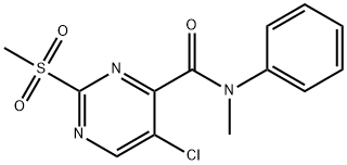 5-chloro-N-methyl-2-(methylsulfonyl)-N-phenylpyrimidine-4-carboxamide 化学構造式