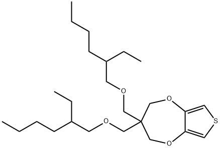 3,3-Bis-(2-ethyl-hexyloxymethyl)-3,4-dihydro-2H-thieno[3,4-b][1,4]dioxepine Structure
