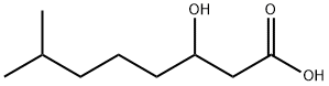 3-hydroxy-7-methyloctanoic acid Struktur