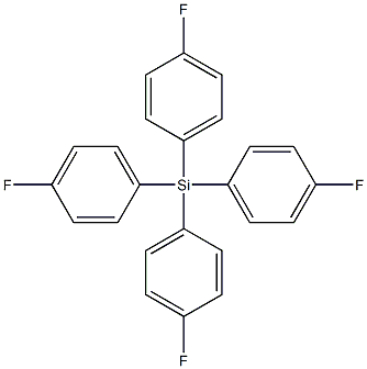 Silane, tetrakis(4-fluorophenyl)- Structure