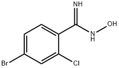 4-bromo-2-chloro-N-hydroxybenzamidine Structure