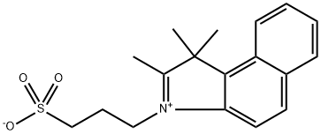 1,1,2-Trimethyl-3-(3-sulfopropyl)-1H-benz[e]indolium inner salt Structure