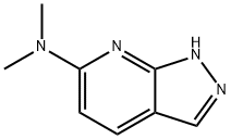 N,N-DIMETHYL-1H-PYRAZOLO[3,4-B]PYRIDIN-6-AMINE 结构式