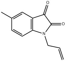 1-allyl-5-methyl-1H-indole-2,3-dione 结构式