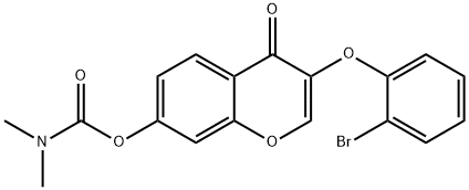 637749-22-5 3-(2-bromophenoxy)-4-oxo-4H-chromen-7-yl dimethylcarbamate