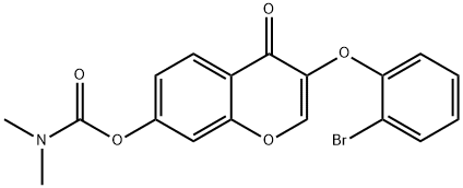 3-(2-bromophenoxy)-4-oxo-4H-chromen-7-yl dimethylcarbamate|