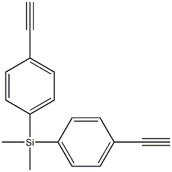 Silane, bis(4-ethynylphenyl)dimethyl- Struktur