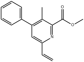 Methyl 3-methyl-4-phenyl-6-vinylpicolinate Structure