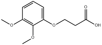 3-(2,3-Dimethoxyphenoxy)propanoic acid,64139-40-8,结构式