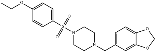 641601-84-5 1-(1,3-benzodioxol-5-ylmethyl)-4-[(4-ethoxyphenyl)sulfonyl]piperazine