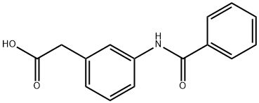 2-(3-benzamidophenyl)acetic acid Struktur