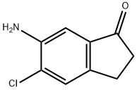 6-氨基-5-氯-2,3-二氢-1H-茚-1-酮 结构式