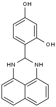 4-(2,3-Dihydro-1H-perimidin-2-yl)-benzene-1,3-diol Structure