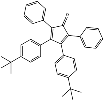 3,4-bis(4-tert-butylphenyl)-2,5-diphenylcyclopenta-2,4-dienone Structure