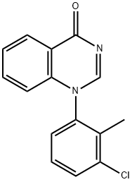 1-(3-Chloro-2-methylphenyl)quinazolin-4(1H)-one 化学構造式