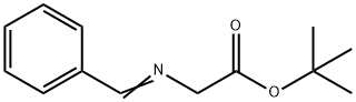 (E)-tert-butyl 2-(benzylideneamino)acetate 化学構造式
