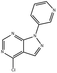 4-chloro-1-(3-pyridinyl)-1H-Pyrazolo[3,4-d]pyrimidine Struktur