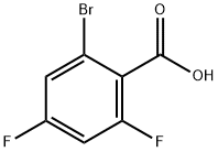 2-Bromo-4,6-difluorobenzoic acid Structure
