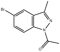 1-(5-bromo-3-methyl-1H-indazol-1-yl)-ethanone Structure