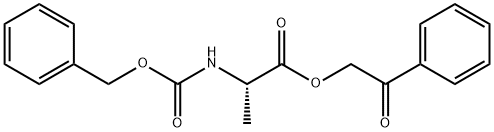 L-Alanine, N-[(phenylmethoxy)carbonyl]-, 2-oxo-2-phenylethyl ester Struktur