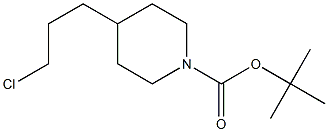 4-(3-氯丙基)哌啶-1-甲酸叔丁酯,655224-92-3,结构式