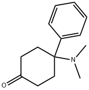 4-(диметиламино)-4-фенилциклогексан-1-он структура