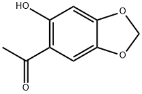 1-(6-羟基苯并[D][1,3]二氧戊环-5-基)乙烷-1-酮,66003-50-7,结构式