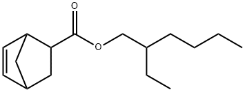 Bicyclo[2.2.1]hept-5-ene-2-carboxylic acid, 2-ethylhexyl ester 化学構造式