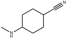 4-(Methylamino)cyclohexanecarbonitrile Structure