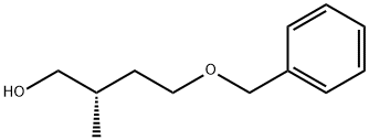 (2S)-2-メチル-4-(ベンジルオキシ)-1-ブタノール 化学構造式
