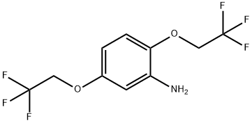 Benzenamine, 2,5-bis(2,2,2-trifluoroethoxy)-
 Structure