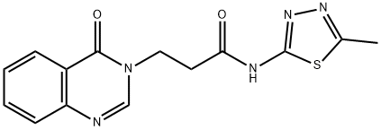 N-(5-methyl-1,3,4-thiadiazol-2-yl)-3-(4-oxoquinazolin-3(4H)-yl)propanamide Structure