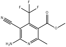 methyl 5-cyano-6-imino-2-methyl-4-(trifluoromethyl)-1,6-dihydropyridine-3-carboxylate 化学構造式