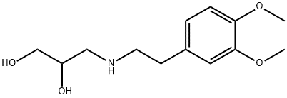 3-[[2-(3,4-dimethoxyphenyl)ethyl]amino]-1,2-Propanediol Structure