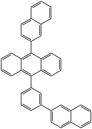 Anthracene, 9-(2-naphthalenyl)-10-[3-(2-naphthalenyl)phenyl]-
,667940-36-5,结构式