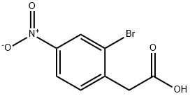 2-(2-溴-4-硝基苯基)乙酸, 66949-40-4, 结构式