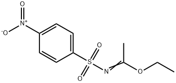 (E)-ethyl N-(4-nitrophenyl)sulfonylacetimidate Structure