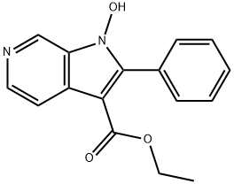 Ethyl 1-hydroxy-2-phenyl-1H-pyrrolo[2,3-c]pyridine-3-carboxylate,67058-65-5,结构式