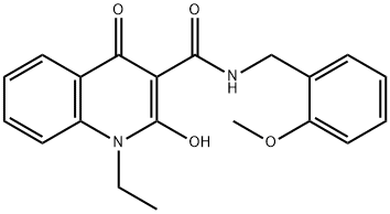 1-ethyl-2-hydroxy-N-(2-methoxybenzyl)-4-oxo-1,4-dihydroquinoline-3-carboxamide|