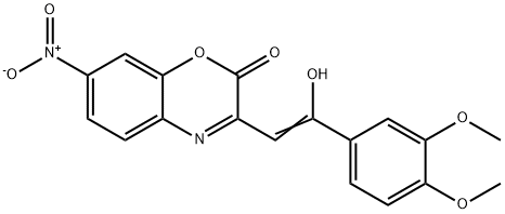 (Z)-3-(2-(3,4-dimethoxyphenyl)-2-hydroxyvinyl)-7-nitro-2H-benzo[b][1,4]oxazin-2-one Structure