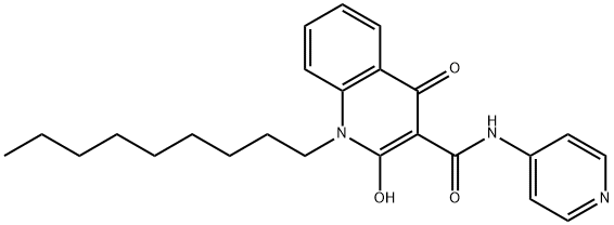 2-hydroxy-1-nonyl-4-oxo-N-(pyridin-4(1H)-ylidene)-1,4-dihydroquinoline-3-carboxamide Structure