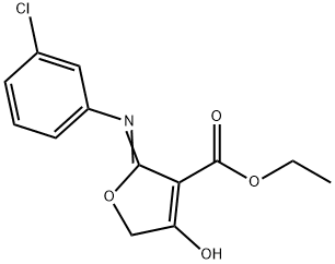 (Z)-ethyl 2-((3-chlorophenyl)imino)-4-hydroxy-2,5-dihydrofuran-3-carboxylate Structure