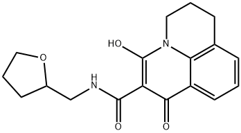 3-hydroxy-1-oxo-N-((tetrahydrofuran-2-yl)methyl)-1,5,6,7-tetrahydropyrido[3,2,1-ij]quinoline-2-carboxamide|