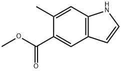 methyl 6-methyl-1H-indole-5-carboxylate 化学構造式