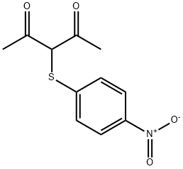 3-(4-NITRO-PHENYLSULFANYL)-PENTANE-2,4-DIONE Structure