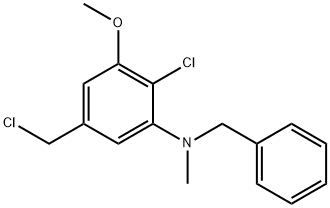 N-Benzyl-2-chloro-5-(chloromethyl)-3-methoxy-N-methylaniline Structure